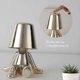 thumbnail image 1 of Bedside Touch Table Lamp, Gold Thinker Lamp Desk Light Cordless Rechargeable Portable Decorative Nightstand Lamp With Usb Charging, 1 of 4