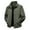 #Army Green, variant on DPTALR Men's Solid Color Long Sleeve Turndown Collar Woolen Jacket with Zipper Pockets,Dark Gray ,XXXXL