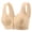Beige, variant on Wirefree Front Closure Bras for Women Post Surgery Full Coverage Lace Comfort Bra Easy Hook Senior Beige,Size 44