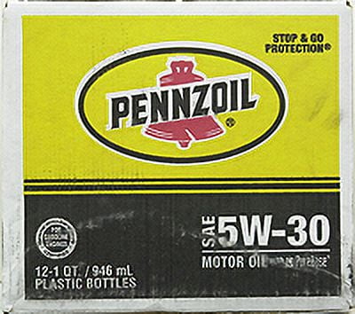 Pennzoil 5W-30 Motor Oil (12-pack / 1-quart Bottles)