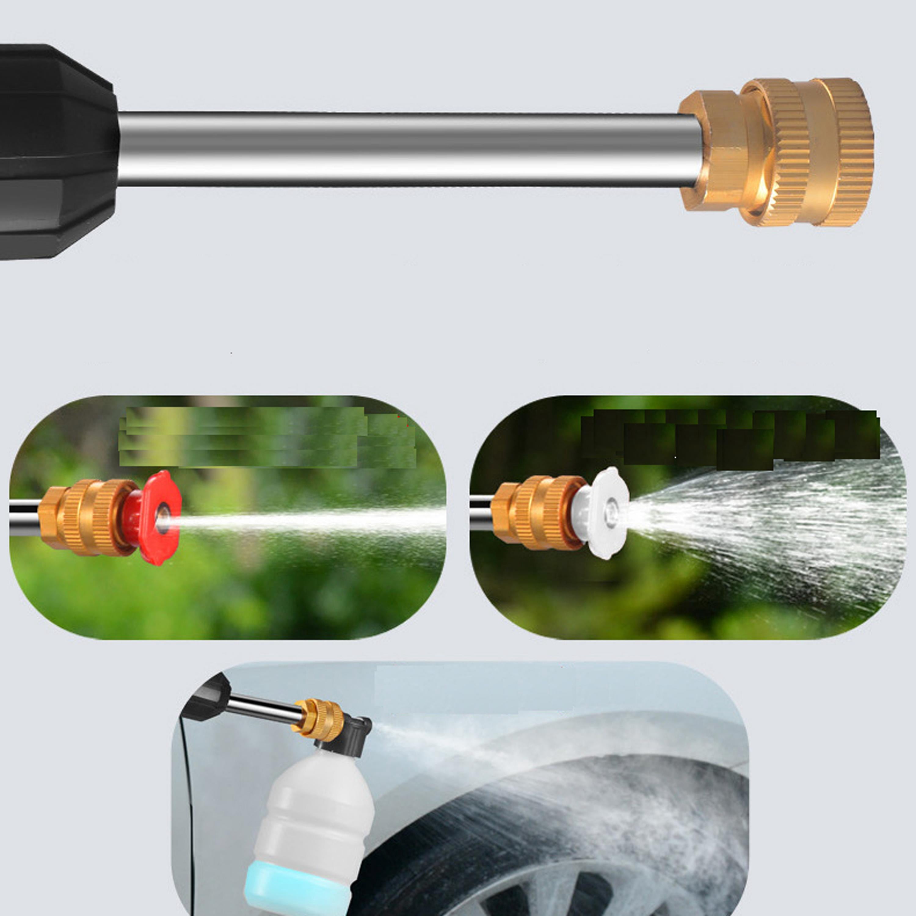Milex Insta Blast Cordless Portable Pressure Washer, 120 PSI Handheld Power Cleaner with Rechargeable Battery, Foam Sprayer & Multi-Nozzle for Cars, Bikes, Patio & Outdoor Cleaning