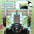 thumbnail image 4 of Farmdex 24 Volt Ride on Toys, Ride On Train Car for Toddlers with Parent Remote Control, Electric Car for Kids Aged 2-6, Spring Suspension, MP3, LED Lights, Bluetooth, Green, 4 of 10