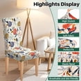 thumbnail image 4 of High Stretch Chair Covers for Dining Chairs, Washable Dining Chair Covers Set of 4, Soft Kitchen Chairs Seat Covers, Parsons Chair Slipcovers Protectors for Home Hotel Restaurant Banquet, 4 of 8