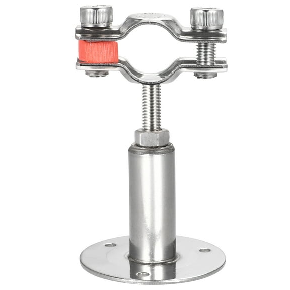 Uxcell 304 Stainless Steel Wall Mount Ceiling Mount Pipe Support for 15-19mm Pipe
