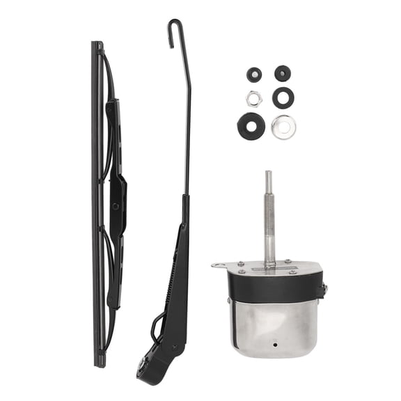 Xirurus 12V 105° Rotating Windshield Wiper Motor Kit – Universal Electric Arm for Tractors, Boats, ATVs & UTVs