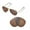 Brown - Polarized, variant on Walleva Ice Blue Polarized Replacement Lenses for Ray-Ban Aviator Large Metal RB3025 58mm Sunglasses