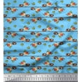 thumbnail image 1 of Soimoi Satin Silk Fabric Leaves,Nest & Bird Clip Art Printed Fabric 1 Yard 42 Inch Wide, 1 of 1