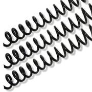 INTBUYING 100pcs Plastic Spiral Coil Supply for Binder Machine (3/8inch)