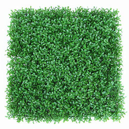 RAUVOLFIA Pack of 6 Artificial Boxwood Panels Topiary Hedge Plant Privacy Screen Outdoor Indoor Use Garden Fence Backyard Backdrop Home Decor Greenery Walls 16 x 24 inch