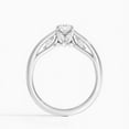 thumbnail image 3 of Dazzle Jewel 14K White Gold Plated Diamond Ring - Cushion Cut Excellent 1.9 Ct Diamond Ring For Her - Solitaire with Accent Diamond Ring - Cushion Solitaire and Marquise Accent Ring for Her, 3 of 3