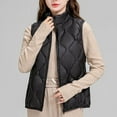 thumbnail image 2 of RYDCOT Puffer Vest Women 2024 Fall Winter Warm Sleeveless Zip Up Outerwear Vest Stand Collar Quilted Vest Travel and Outdoor Puffy Vest Sale, 2 of 6