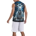 thumbnail image 2 of Naloa Forest Meditating Goat Basketball Jersey Reversible Men's Mesh Athletic Sports Shirts Training Practice S-4XL3X-Large, 2 of 6