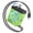 Green, variant on W & O 45W GaN Fast Charger with Retractable USB-C & Lightning Cables, Dual Device Wall Charger, Portable Charging Plug for iPhone, Android, USB-C Devices and More - Black