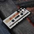 thumbnail image 4 of WIRESTER Shockproof Soft Rubber Cover Case for Samsung Galaxy S25 Ultra 6.8" 2025, Retro White Cassette Tape Hip Hop, 4 of 5