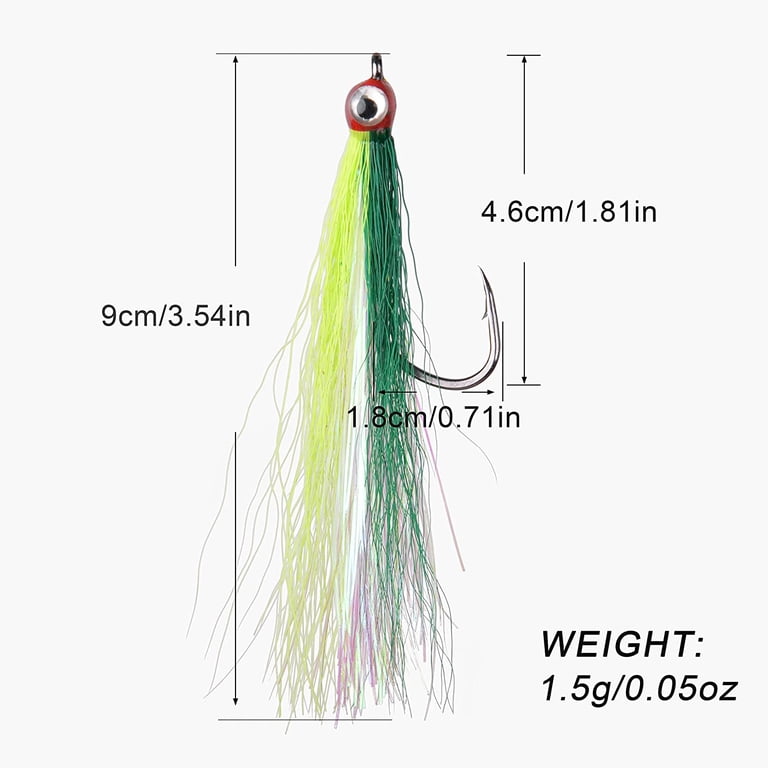 Bucktail Teaser Fishing Rigs – Hi-Lo Flounder Rigs With Stainless Hooks & Mylar Flash
