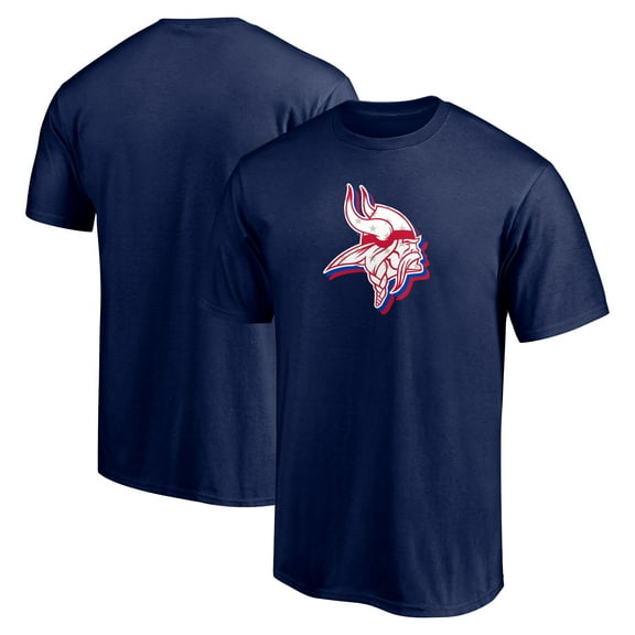 Men's Navy Minnesota Vikings Red White and Team T-Shirt