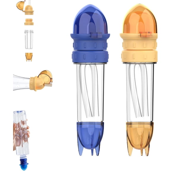 Bottle Spout Conversion Cap with Straw, Universal Can Lid