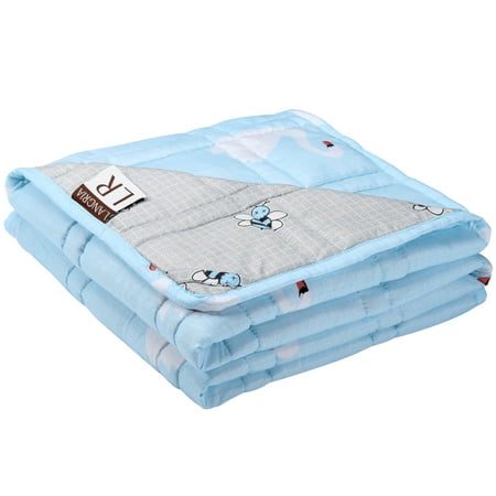 Weighted Blanket for Kids (5 lbs, 36 x 48 Inches), Cooling Weighted Blanket Made of Microfiber Fabric Materials with Odorless Non-toxic Glass Beads