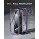 thumbnail image 3 of Funda para teléfono Miracase Magnetic con vidrio templado para iPhone 15 Pro Max, 3 of 7