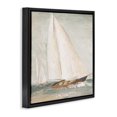 thumbnail image 3 of Stupell Industries Cottage Vintage Splashing Sailboat Black Floating Frame Canvas Art, 18 x 18, by Patricia Pinto, 3 of 8