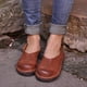 thumbnail image 4 of Zapatos de plataforma de tacón plano casuales de manga cómoda retro de color sólido para mujer Wmkox8yii  FOPL2126, 4 of 7