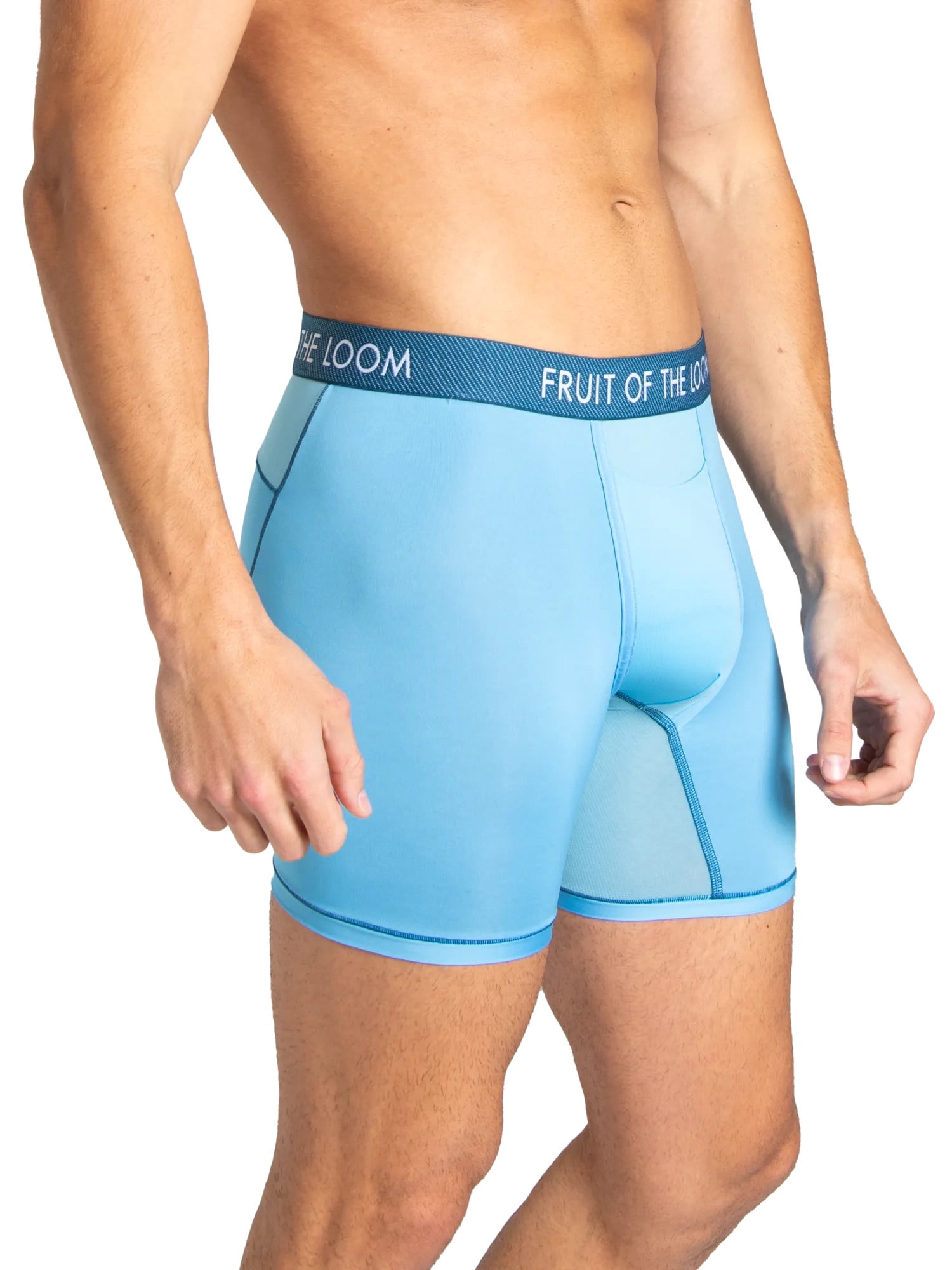 Fruit of the Loom Men's Performance Boxer Briefs - Cooling Mesh Zones, Quick Dry, Odor Control, 6-Pack Value Bundle