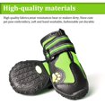 thumbnail image 2 of CovertSafe& Botas para perros antideslizantes, impermeables, zapatos para perros al aire libre para perros medianos a grandes, 4 piezas con suela resistente gris-verde Tamaño 6: (2.9''x2.5'')(L*W) par, 2 of 5
