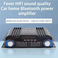 thumbnail image 3 of Amplificador Bluetooth HIFI Amplificador de Sonido de Audio Digital de 4 Canales Radio FM Soporte MP3 USB SD de Audio Doméstico, Enchufe de la UE, 3 of 5