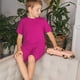 thumbnail image 4 of Fotbe Darkmagenta Pijama Estampada de 2 Piezas para Niños – Ropa de Dormir de Manga Corta Cómoda para Niños y Niñas, Camiseta y Shorts de Algodón-Small, 4 of 6