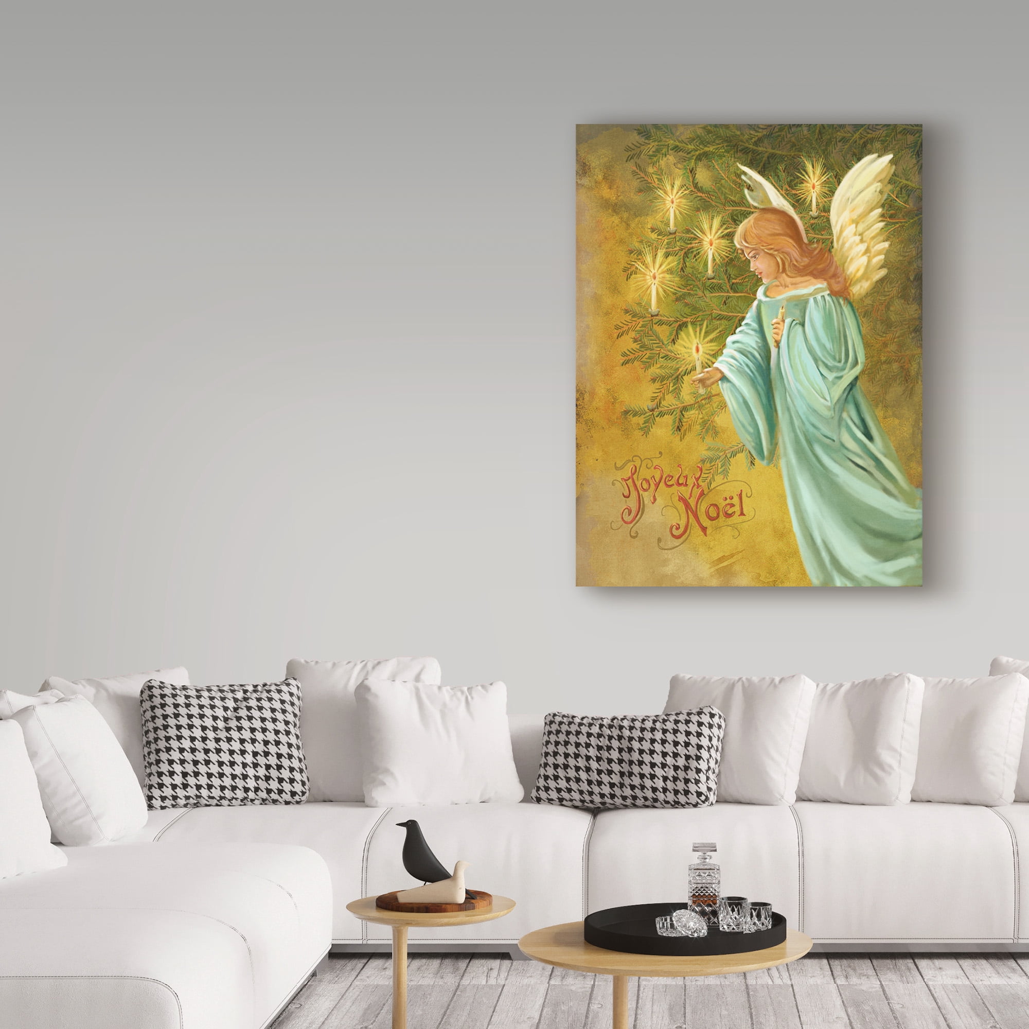 Trademark Fine Art 'Candle Lighting Angel' Canvas Art by Art Licensing Studio