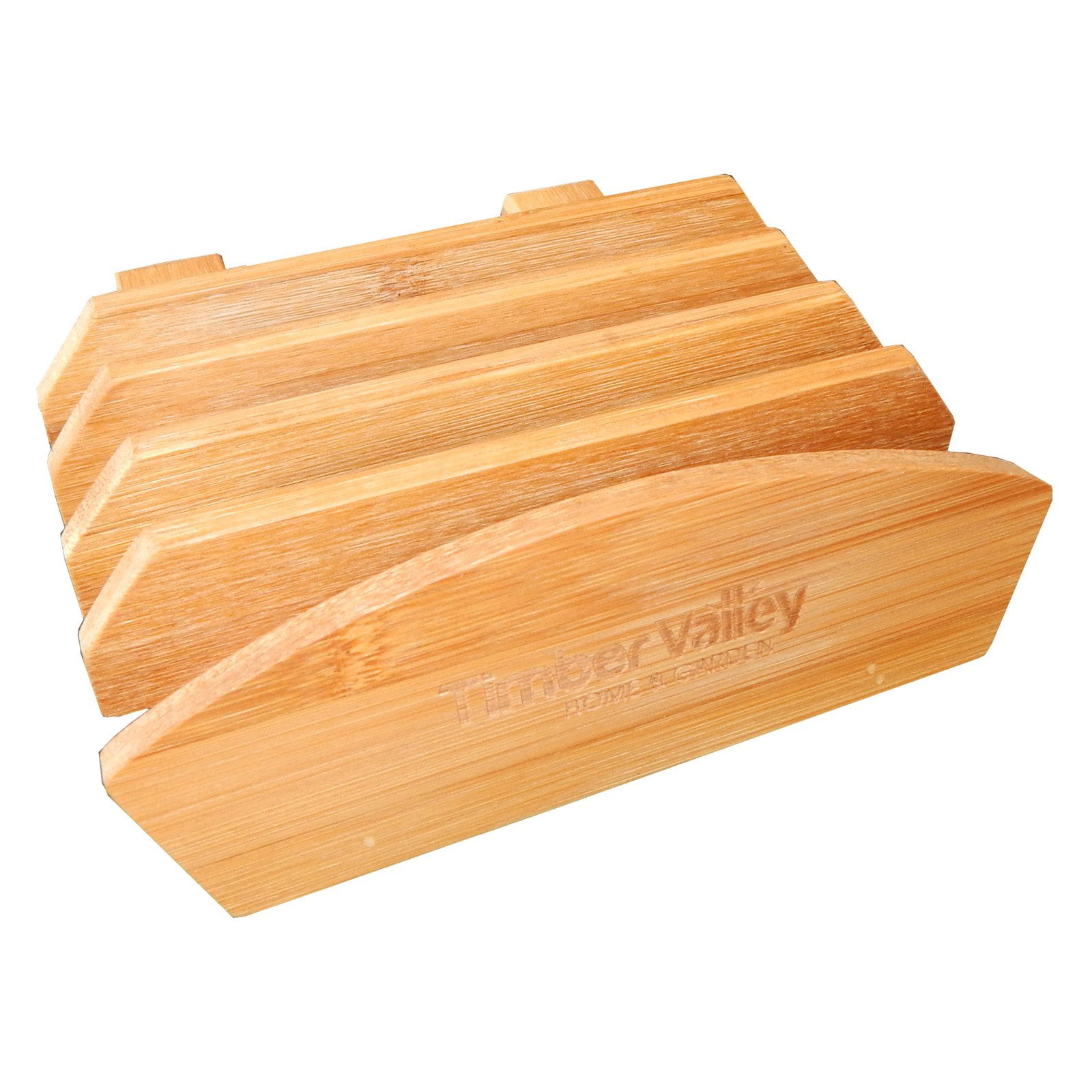 Timber Valley Bamboo 3-Piece Cutting Board Set with Stand
