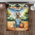 thumbnail image 4 of Happy Father's Day Weimaraner Playing Basketball with Best Dad Jersey Quilt Bedding Set Weim Gray Ghost Dog Lover 1 Blanket Bed Cover 2 Pillowcases - 13006, 4 of 5