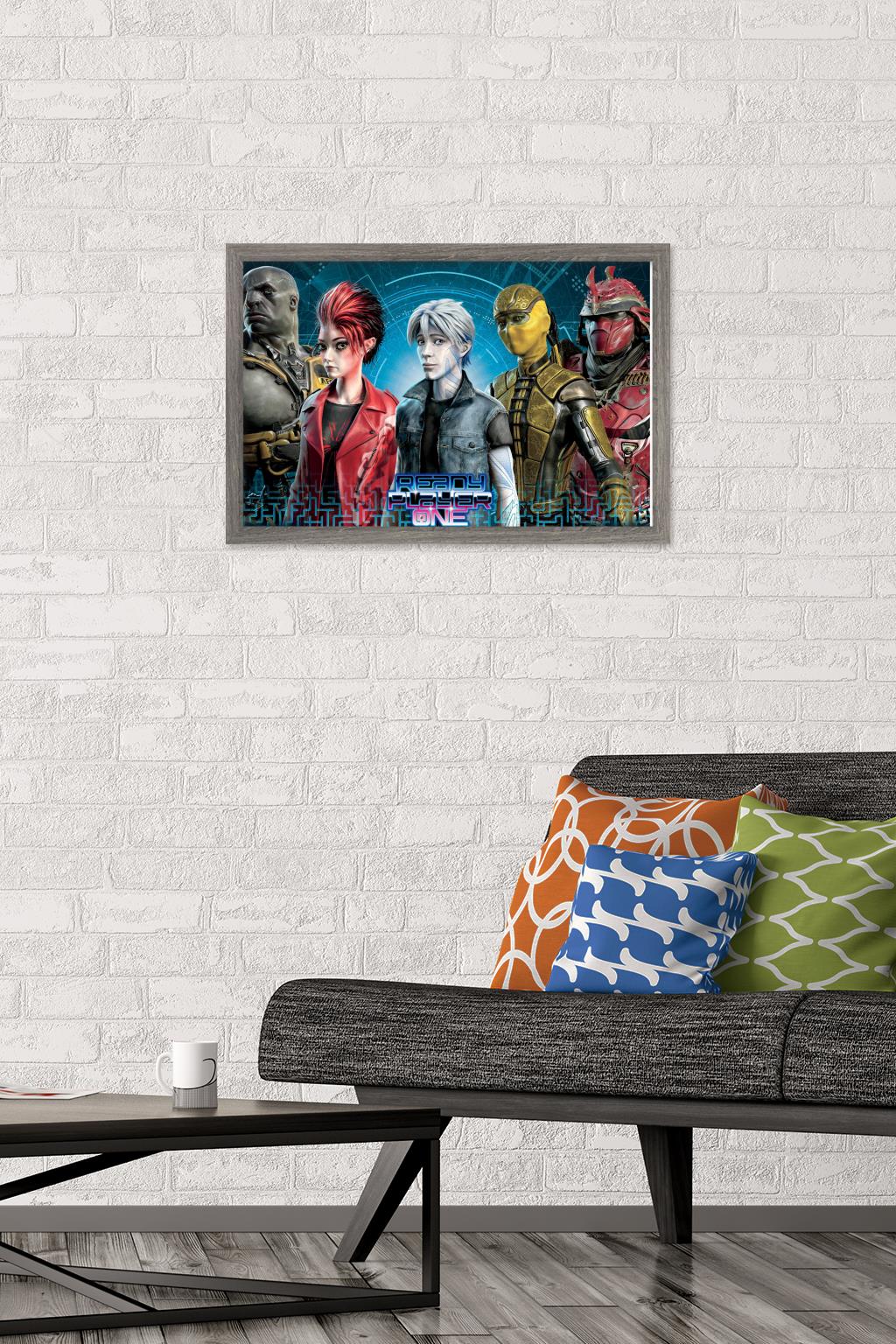 Ready Player One - Group Wall Poster, 14.725" x 22.375", Framed