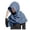 Blue, variant on AWZXDE Men Women Hooded Scarf Winter Crinkle Soft Neckerchief Wrap Light Gray