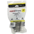 thumbnail image 3 of QuickFitting 1 In. x 1 In. x 1 In. Push-to-Connect Stainless Steel Tee SS834R, 3 of 5