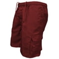 thumbnail image 5 of cllios Cargo Shorts Men Quick Dry Lightweight Short Pants with Zipper Pockets Elastic Drawstring Waist with Belt Loops Hiking Outdoor Casual Summer Shorts, 5 of 7