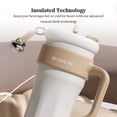 thumbnail image 3 of Moyic Taza de vacío elegante con tecnología aislada, tazas térmicas de vacío con tapa elegante y a prueba de fugas Utensilios de cocina color carne, 3 of 6