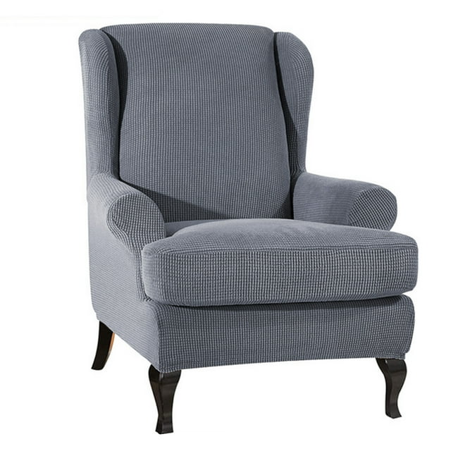 Amdohai Sofa Covers Wing Chair Elastic Fabric Stretch Couch Slipcover Polyester