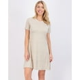 thumbnail image 2 of Real Essentials 3-Pack: Womens Soft Lounge Swing Casual T-Shirt Dress (Available in Plus Size), 2 of 6