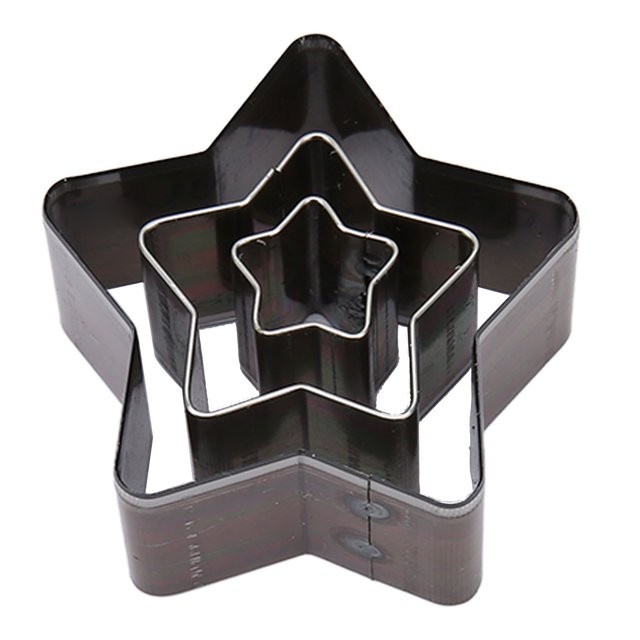 Molde de corte de cuero con forma de estrella, 3 piezas, troquel de acero de alto carbono para bricolaje, para capas de tela, cuero y joyería.