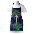thumbnail image 3 of Nature Apron Digital Psychedelic Tree of Life with Turning Gothic Background Mystery Display, Unisex Kitchen Bib Apron with Adjustable Neck for Cooking Baking Gardening, Purple Fuchsia, by Ambesonne, 3 of 3