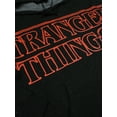 thumbnail image 2 of Stranger Things Starry Logo Adult Black Long Sleeve Hooded Sweatshirt-Medium, 2 of 6