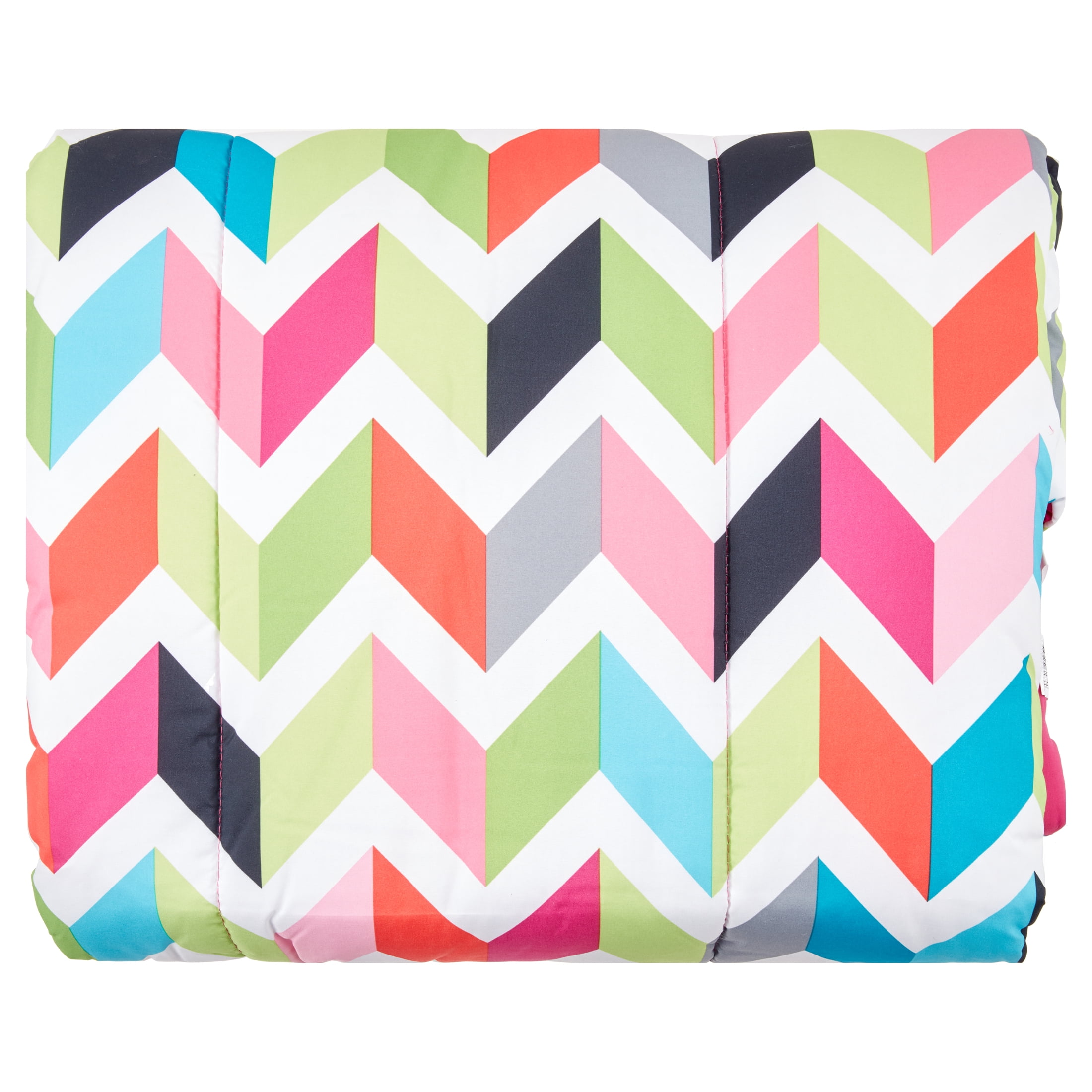 Your Zone Bright Chevron Bed in a Bag Bedding Set w/ Reversible Comforter