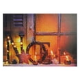 thumbnail image 2 of Northlight LED Lighted Noel and Flickering Candles Christmas Canvas Wall Art 12" x 15.75", 2 of 5