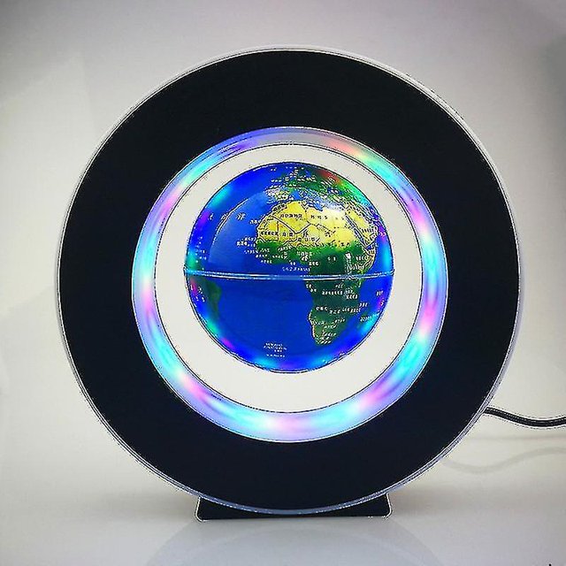 Mapa del mundo magnético de la Tierra suspendida con lámparas LED para la decoración