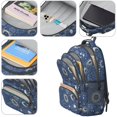 thumbnail image 4 of Sun and Planet Gothic Pattern Backpack for School, Cute School Bag with Adjustable Shoulder Straps and Padded Back, 16.9"x12.6"x5.9", 4 of 5