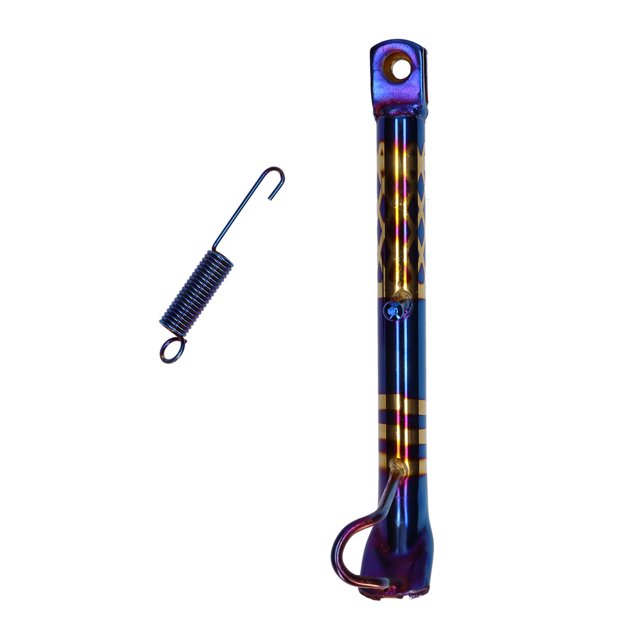 Soporte De Patada Universal Para Motocicleta Soporte Lateral Fresco Gradiente De Patada Lateral De Acero Inoxidable Soporte De Patada Dorado Y Azul Para Estacionamiento De Motocicletas Dirt Bike Eigraketly VI009154-03