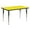 Yellow, variant on Flash Furniture 30''W x 60''L Rectangular Grey HP Laminate Activity Table - Standard Height Adjustable Legs