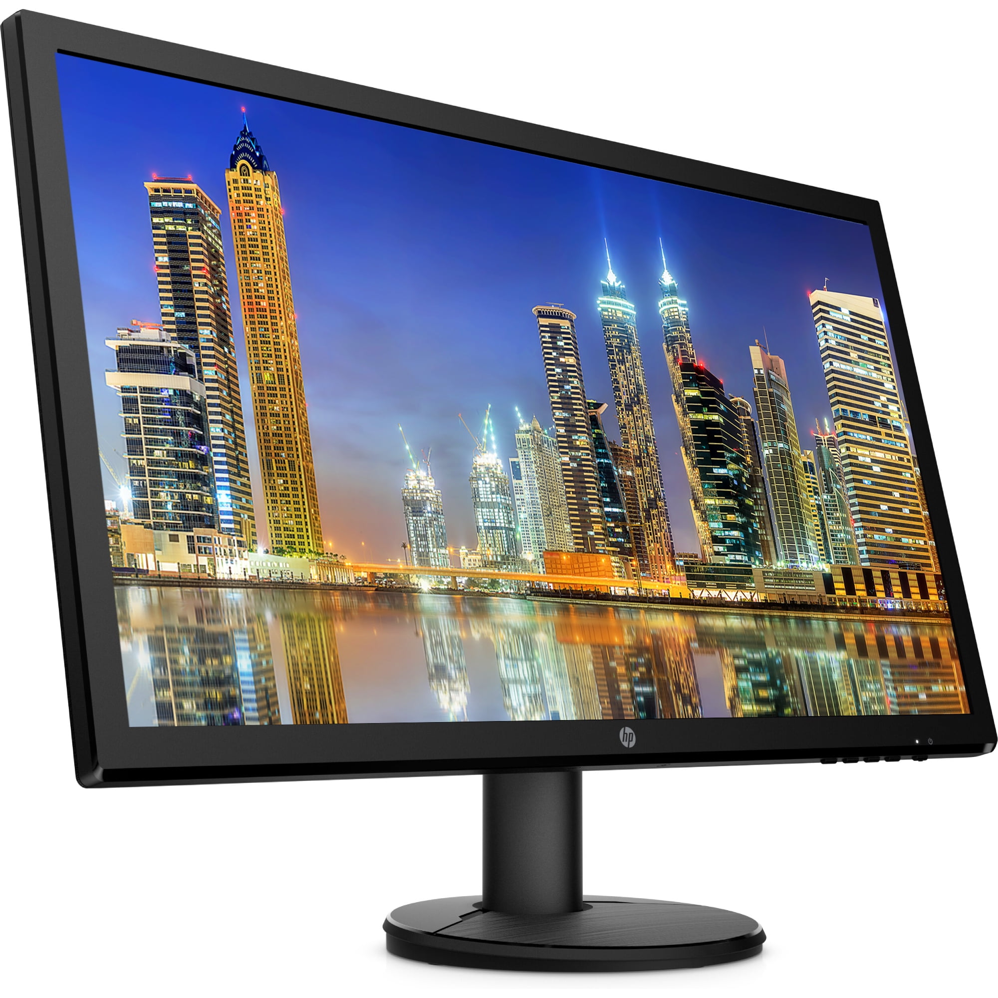 HP V24 24 inch TN Full HD 1920 x 1080 LED Backlit LCD Monitor 2-Pack Bundle with HDMI and VGA ports, AMD FreeSync, 75Hz Refresh Rate, Low Blue Light and Desk Mount Clamp Dual Monitor Stand