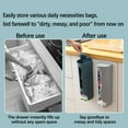 thumbnail image 5 of Trash Bag Dispenser Wall Mounted - Grocery Garbage Bag Holder Plastic Container Stuff Organizer, Wall Mounted Grocery Bag Holder, Wall-mounted No Punching Storage, Storage Rack, 5 of 6